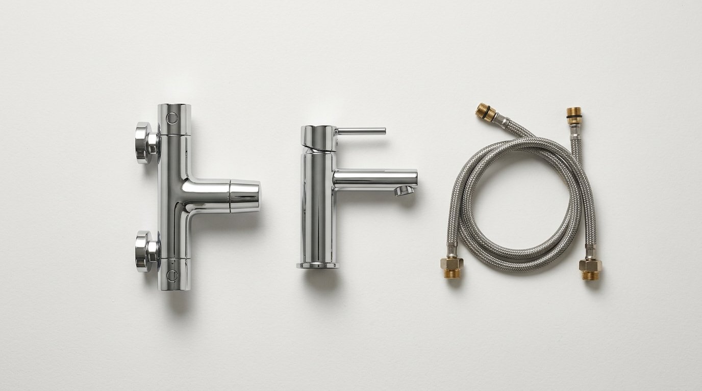 Thermostatic brassware that reads clearly on site