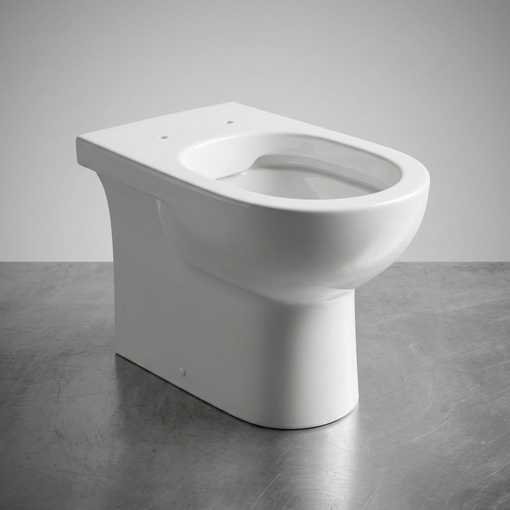 Rimless back-to-wall WC pan